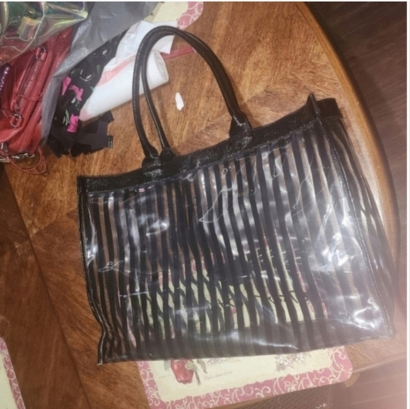 🍂🍁HTF  VERY RARE BETSEY JOHNSON EYE SPY MARILYN MONROE XL TOTE BAG - Picture 3 of 6